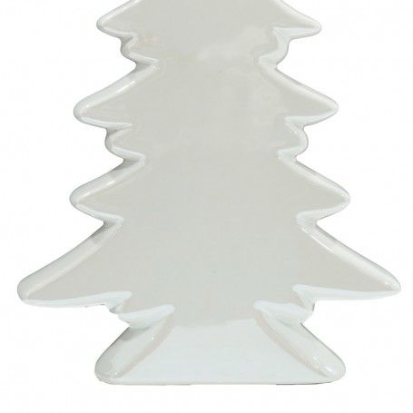 Alberello con Stella in Ceramica Bianco o Grigio H.26 cm