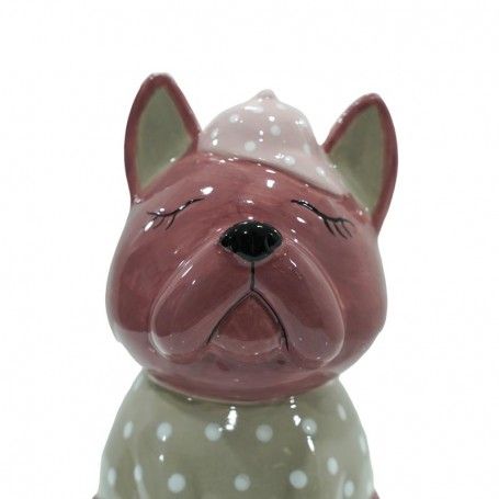 Canagnolino Bordeaux in Ceramica H.12,5 cm