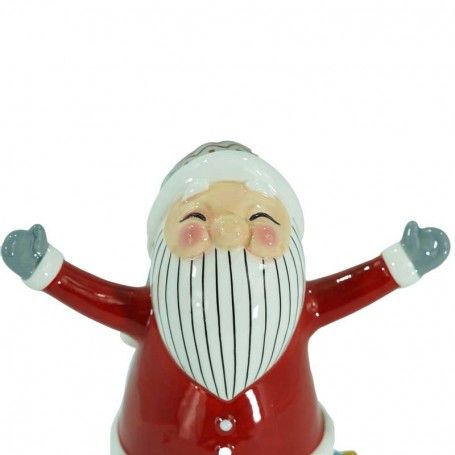 Babbo Natale con Abito Rosso in Ceramica H.18 cm