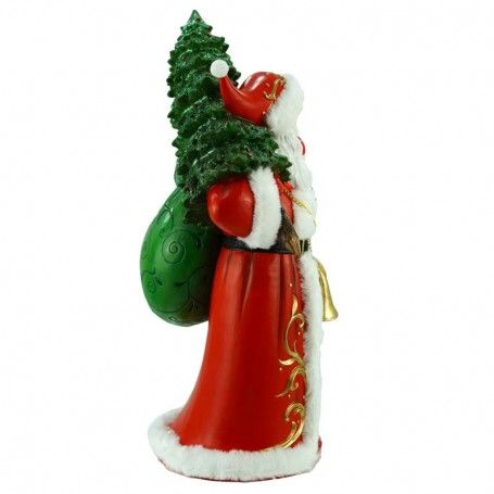 Babbo Natale con Albero e Doni in Resina H.52,5 cm Babbo Natale con Albero e Doni in Resina H.52,5 cm