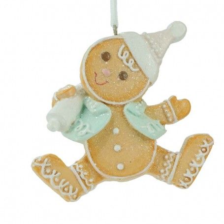 Biscotti di Marzapane Boy&Girl in Resina H.10 cm Set 2 Pz
