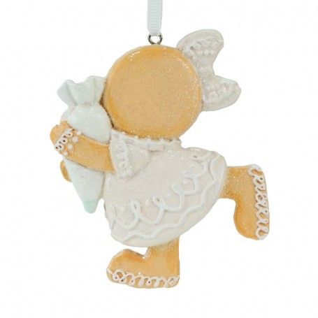 Biscotti di Marzapane Boy&Girl in Resina H.10 cm Set 2 Pz