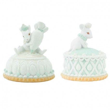 Topini su Torte in Resina H.11 cm Set 2 Pz Topini su Torte in Resina H.11 cm Set 2 Pz