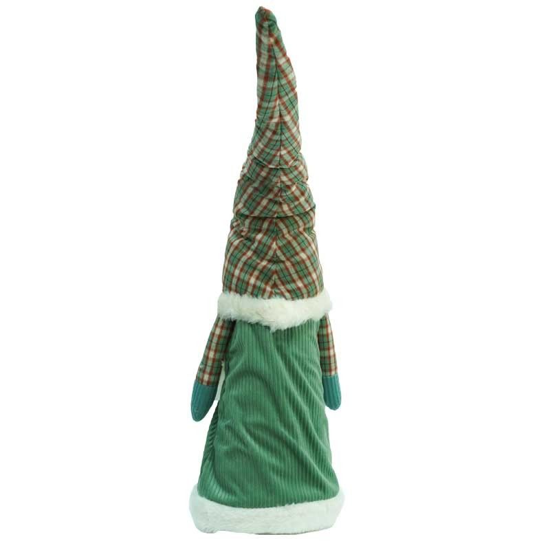 Gnomo di Natale con Abito Verde Acqua H.65 cm