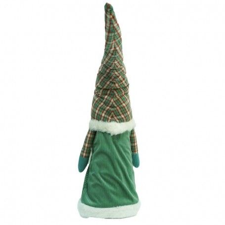 Gnomo di Natale con Abito Verde Acqua H.65 cm