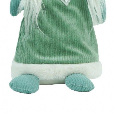 Gnomo di Natale con Abito Verde Acqua H.65 cm