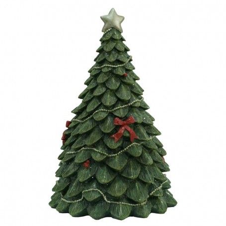 Alberello con Scena Natalizia Interna e Luci Led H.24,5 cm