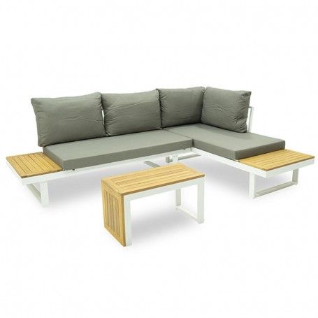 Set Divano Modulare in Alluminio Dafne White Set Divano Modulare in Alluminio Dafne White