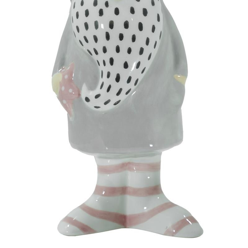 Gnomo Natalizio con Cappello in Ceramica H.22 cm