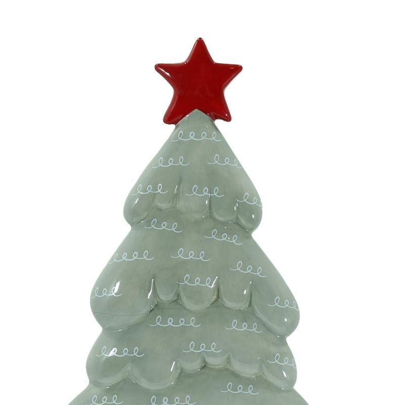 Alberello in Ceramica Grigio H.31 cm