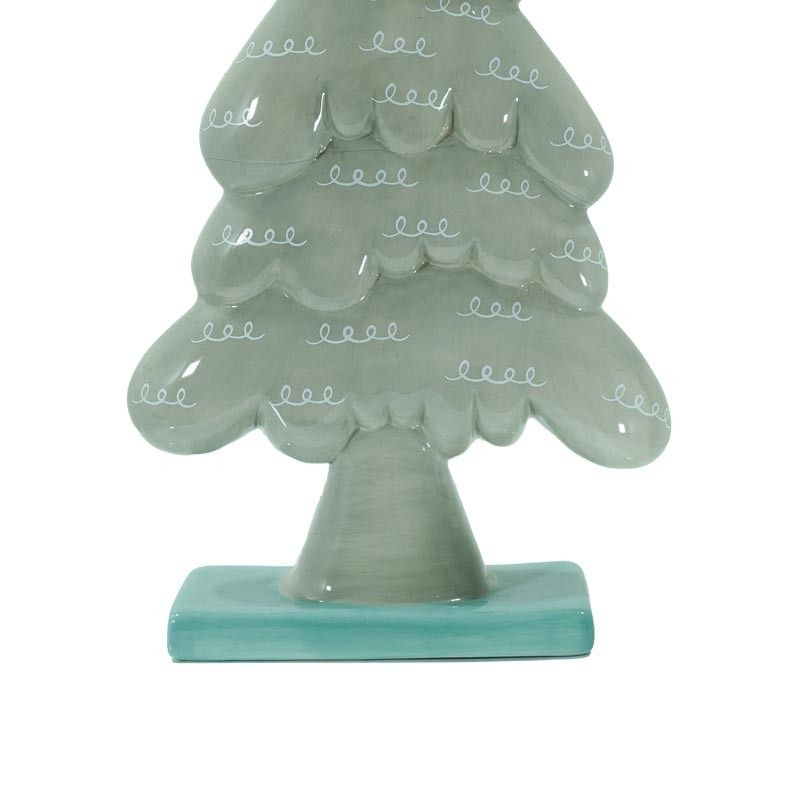 Alberello in Ceramica Grigio H.31 cm