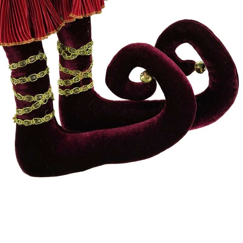 Jolly con Abito Burgundy Rosso e Oro H.60 cm