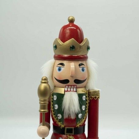 Schiaccianoci di Natale in Uniforme con Corona H.38 cm