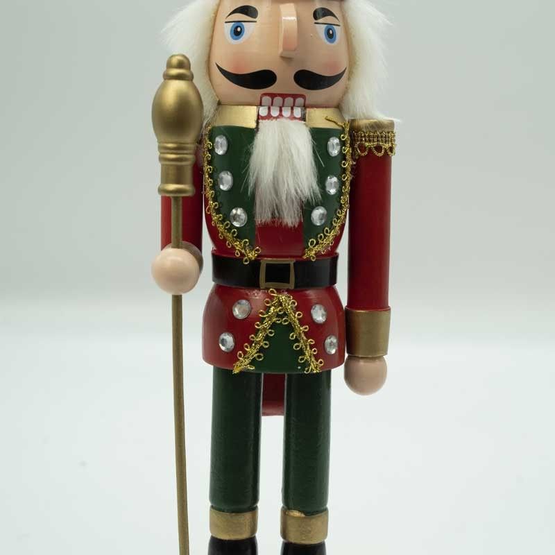 Schiaccianoci di Natale in Uniforme con Corona H.38 cm