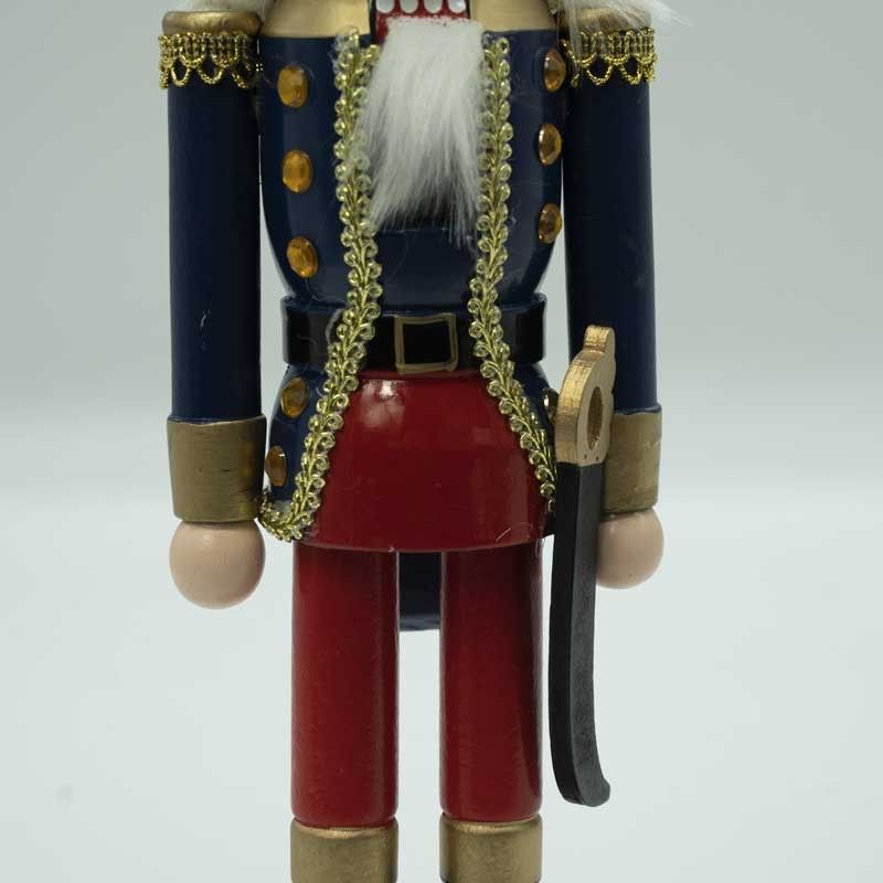 Schiaccianoci di Natale in Uniforme con Spada H.38 cm