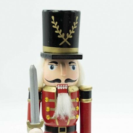 Schiaccianoci Natalizio in Uniforme con Spada H.30 cm