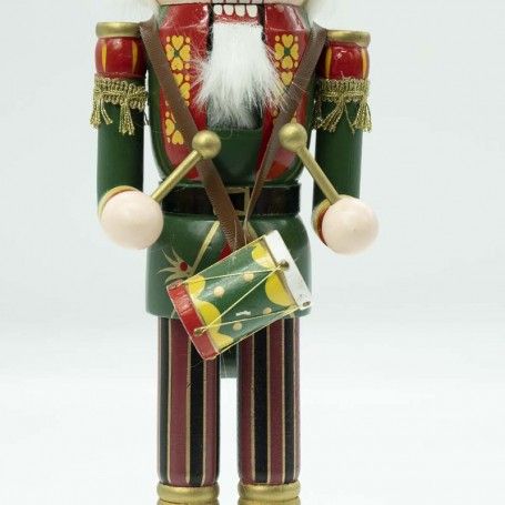 Schiaccianoci Natalizio in Uniforme con Tamburo H.38 cm