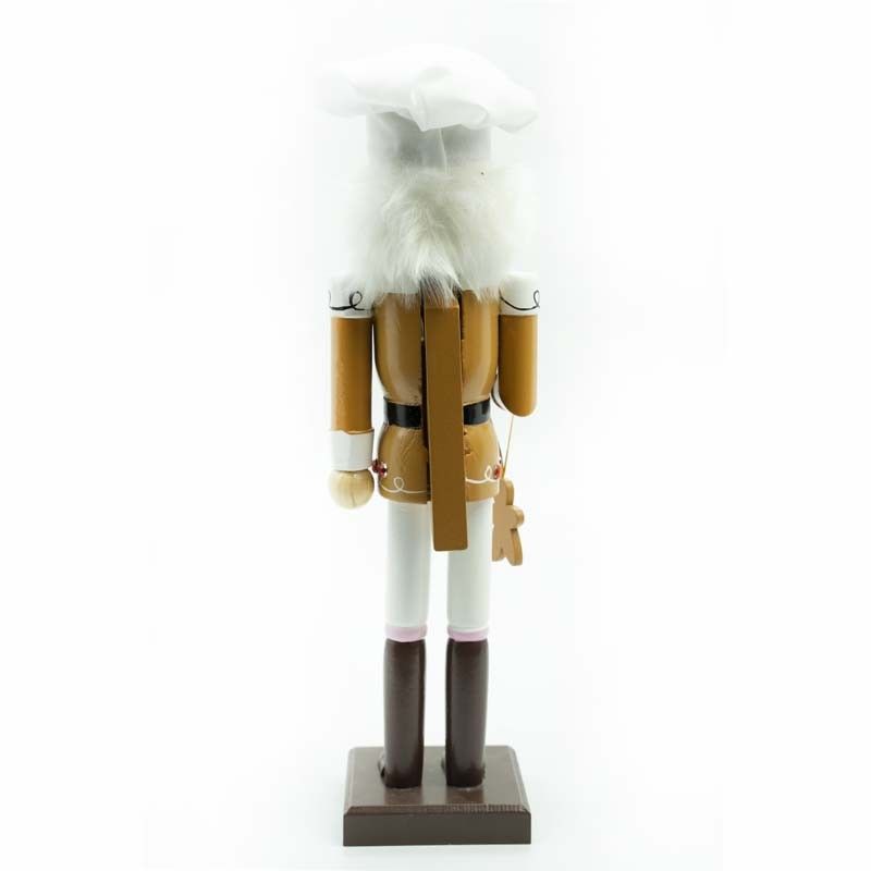 Babbo Natale Chef in Legno H.38 cm