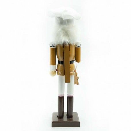 Babbo Natale Chef in Legno H.38 cm