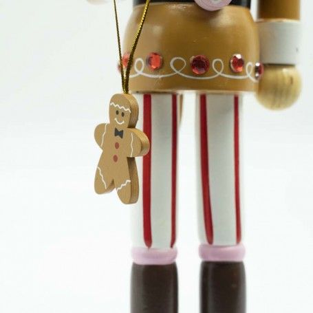 Babbo Natale Chef in Legno H.38 cm