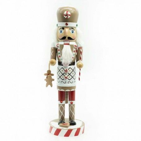 Schiaccianoci Chef Natalizio in Legno con Grembiule H.38 cm