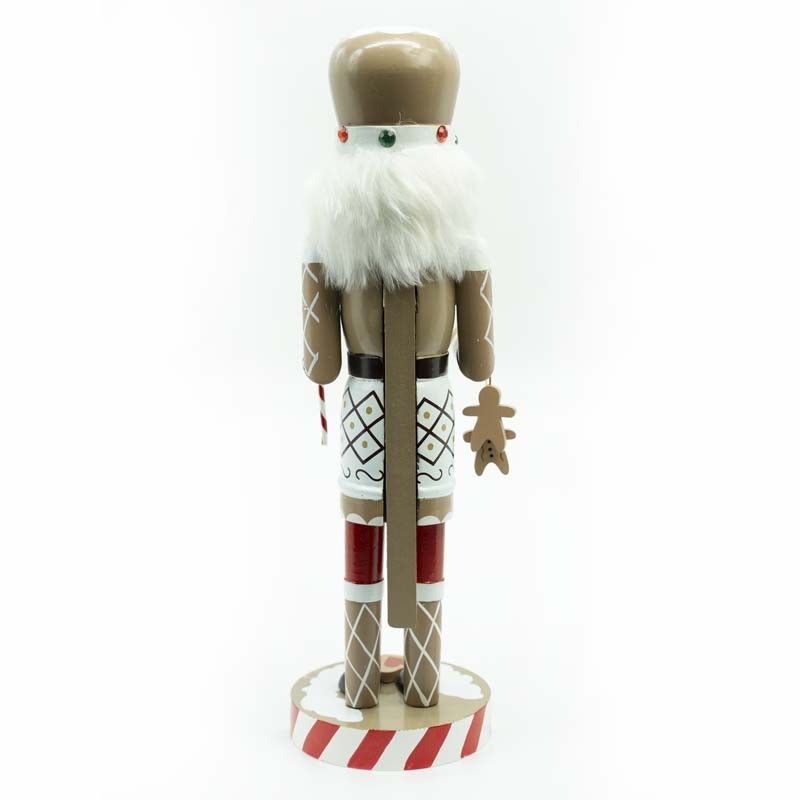 Schiaccianoci Chef Natalizio in Legno con Grembiule H.38 cm