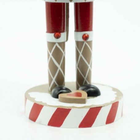 Schiaccianoci Chef Natalizio in Legno con Grembiule H.38 cm