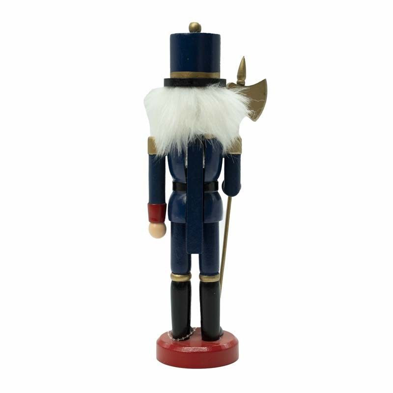 Schiaccianoci di Natale in Uniforme con Ascia H.25 cm