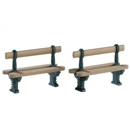 Double Seated Bench Set of 2 - Lemax 74235