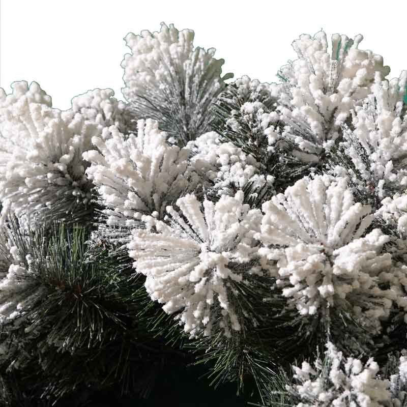 Ghirlanda di Pino e Abete Innevata D.61 cm