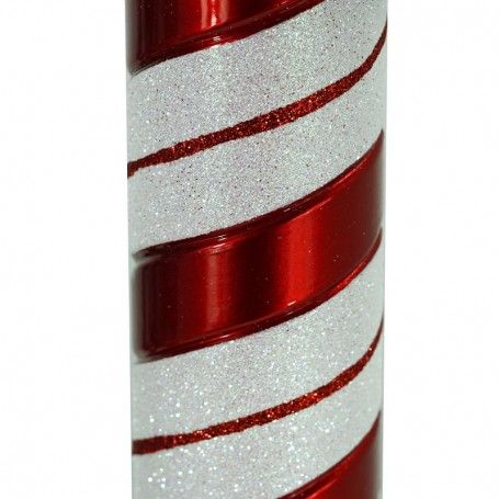 Bastoncino Natalizio Rosso e Bianco H.60 cm Bastoncino Natalizio Rosso e Bianco H.60 cm