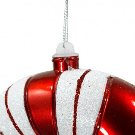 Bastoncino Natalizio Rosso e Bianco H.60 cm Bastoncino Natalizio Rosso e Bianco H.60 cm