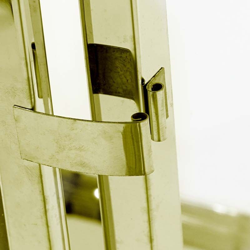 Lanterna da Giardino in Acciaio Dorato H.57 cm