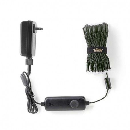 Stringa 100 Luci Led Multicolore RGB Twinkly | Luci di Natale Regolabili da Smartphone | Cavo Nero