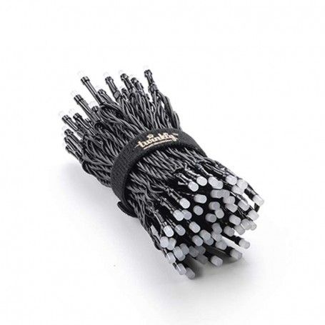 Stringa 100 Luci Led Multicolore RGB Twinkly | Luci di Natale Regolabili da Smartphone | Cavo Nero