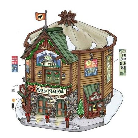 Elk Mountain Music Festival con Alimentatore 4,5V - Lemax 85319