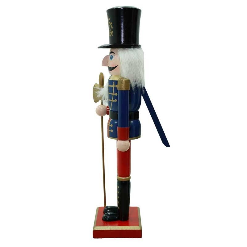 Schiaccianoci Natalizio in Uniforme con Ascia H.38 cm