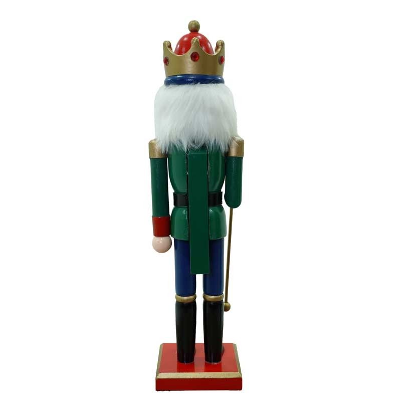 Schiaccianoci Natalizio in Uniforme con Corona H.38 cm