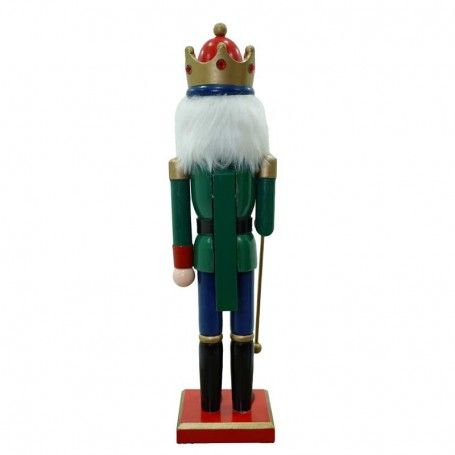 Schiaccianoci Natalizio in Uniforme con Corona H.38 cm
