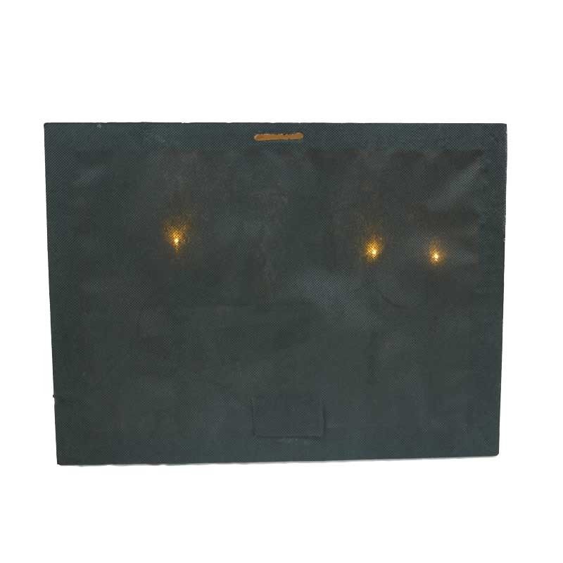 Quadro Luminoso Paesaggio Innevato con Staccionata con 3 luci Led