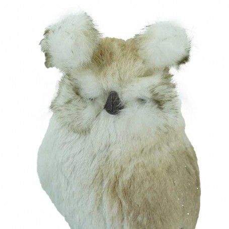 Gufo Natalizio Grigio H.30 cm Gufo Natalizio Grigio H.30 cm