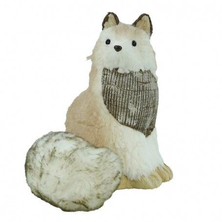 Volpe Marrone e Beige H.34 cm