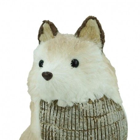 Volpe Marrone e Beige H.34 cm