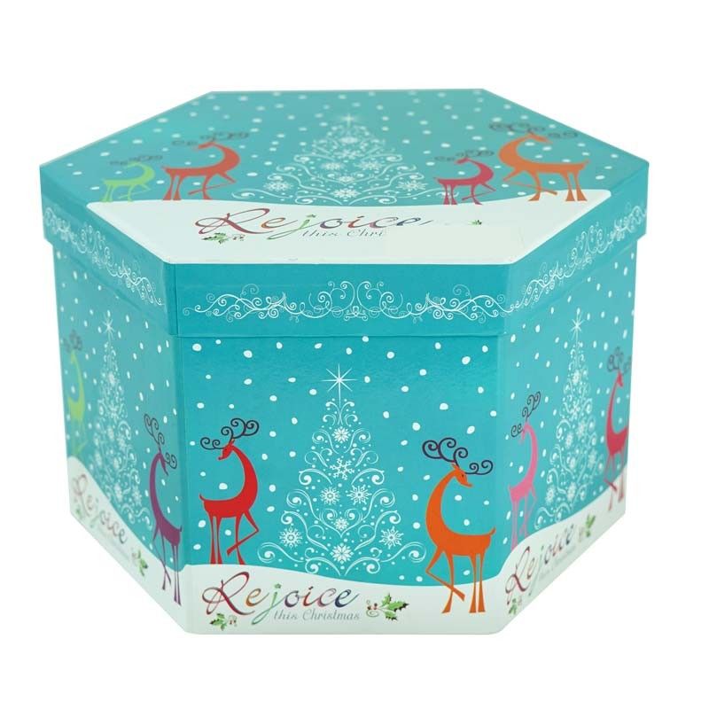 Scatola con Palle Natalizie Azzurra D.7,5 cm