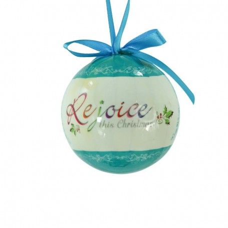 Scatola con Palle Natalizie Azzurra D.7,5 cm