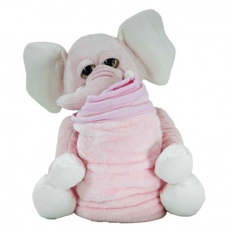 Elefantino Rosa in Peluche H.32 cm