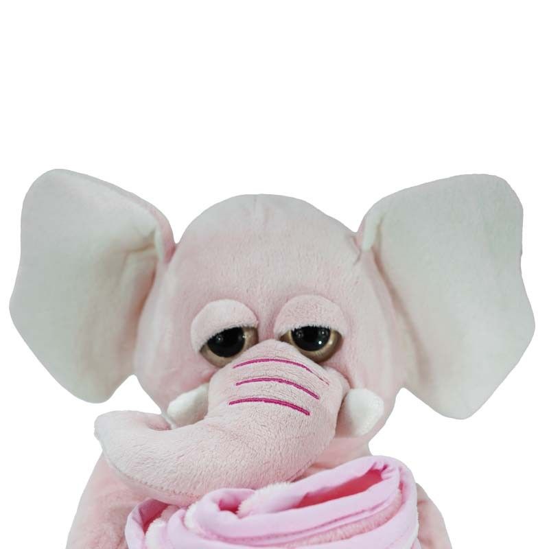 Elefantino Rosa in Peluche H.32 cm