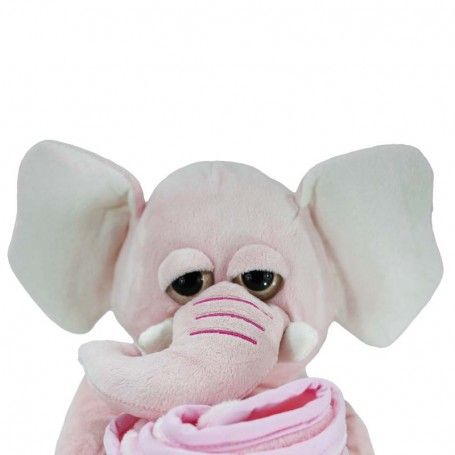 Elefantino Rosa in Peluche H.32 cm