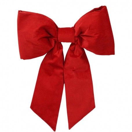 Fiocco Natalizio in Velluto Rosso 4 Misure