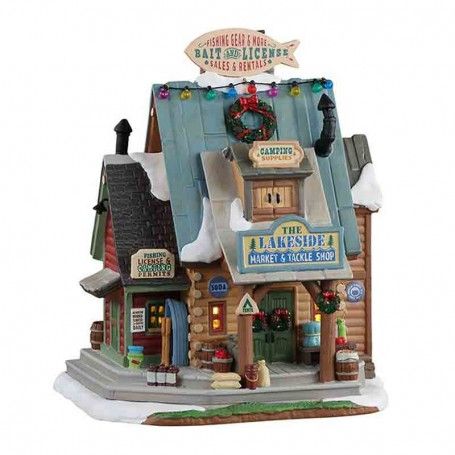 The Lakeside Market & Tackle Shop con Alimentatore 4.5V -  Lemax 15746